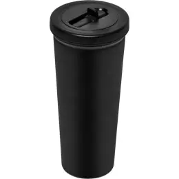 Alex Varga Empire Stainless Steel Vacuum Sipper Tumbler Black Straw Closed